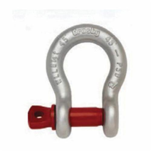 Crosby® 1018473 G-209 Anchor Shackle, 3.25 ton Load, 5/8 in, 3/4 in Screw Pin, Hot Dipped Galvanized - Shackles
